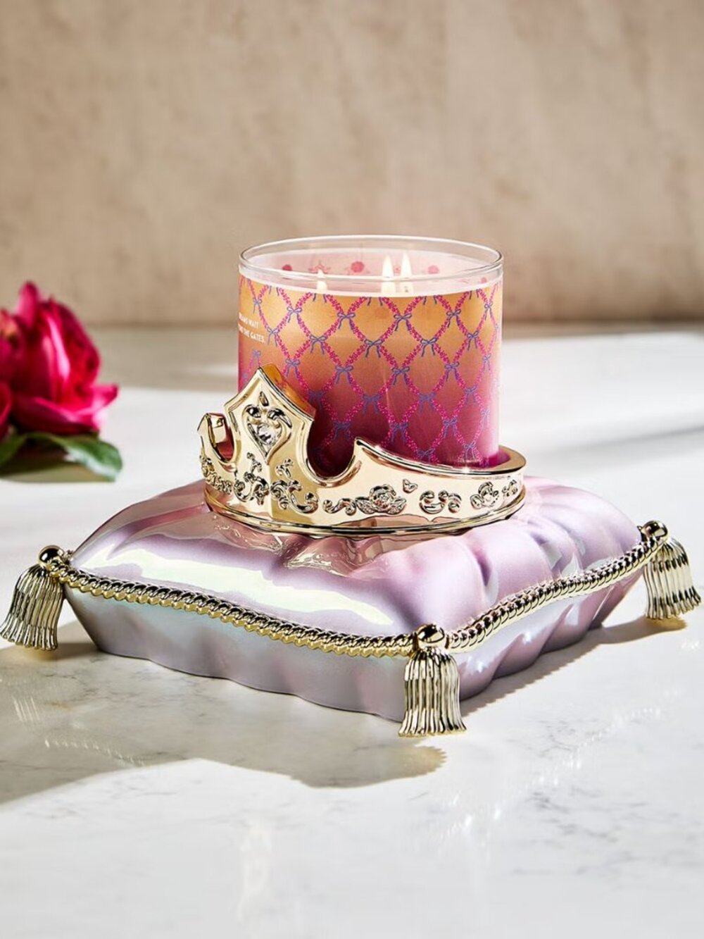 Bath and Body Works Disney Aurora 3-Wick Candle Holder-NIB-Candle Sold Separtely